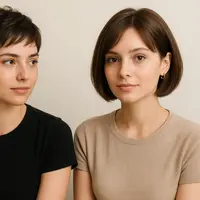 Bixie Cut dan Bob Pendek (Created by AI)