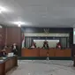 Sidang perkara korupsi yang digelar secara virtual di Pengadilan Tindak Pidana Korupsi Pekanbaru. (Liputan6.com/M Syukur)