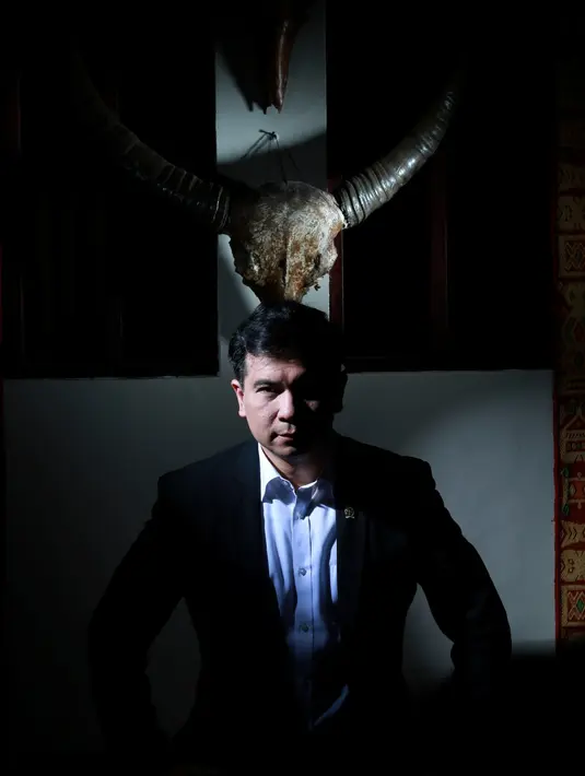 Krisna Mukti menjelaskan semua persoalan antara dirinya dengan Devi Nurmayanti. (Fathan Rangkuti/bintang.com)