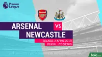 Premier League: Arsenal vs Newcastle United. (Bola.com/Dody Iryawan)
