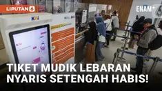 34 Persen Tiket Kereta Api Mudik Lebaran 2024 Habis Terjual