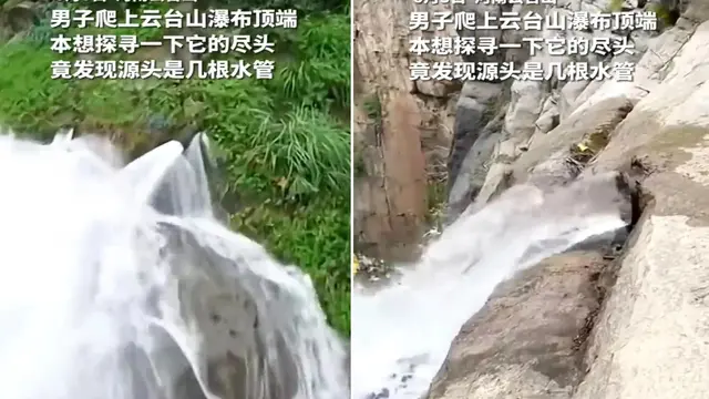 Pendaki Temukan Pipa Diujung Sumber Air Terjun Terkenal