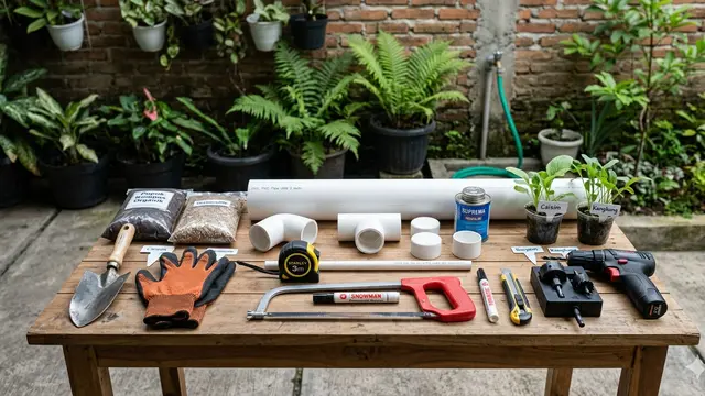 Cara Membuat Kebun Sayur dari Pipa PVC di Rumah