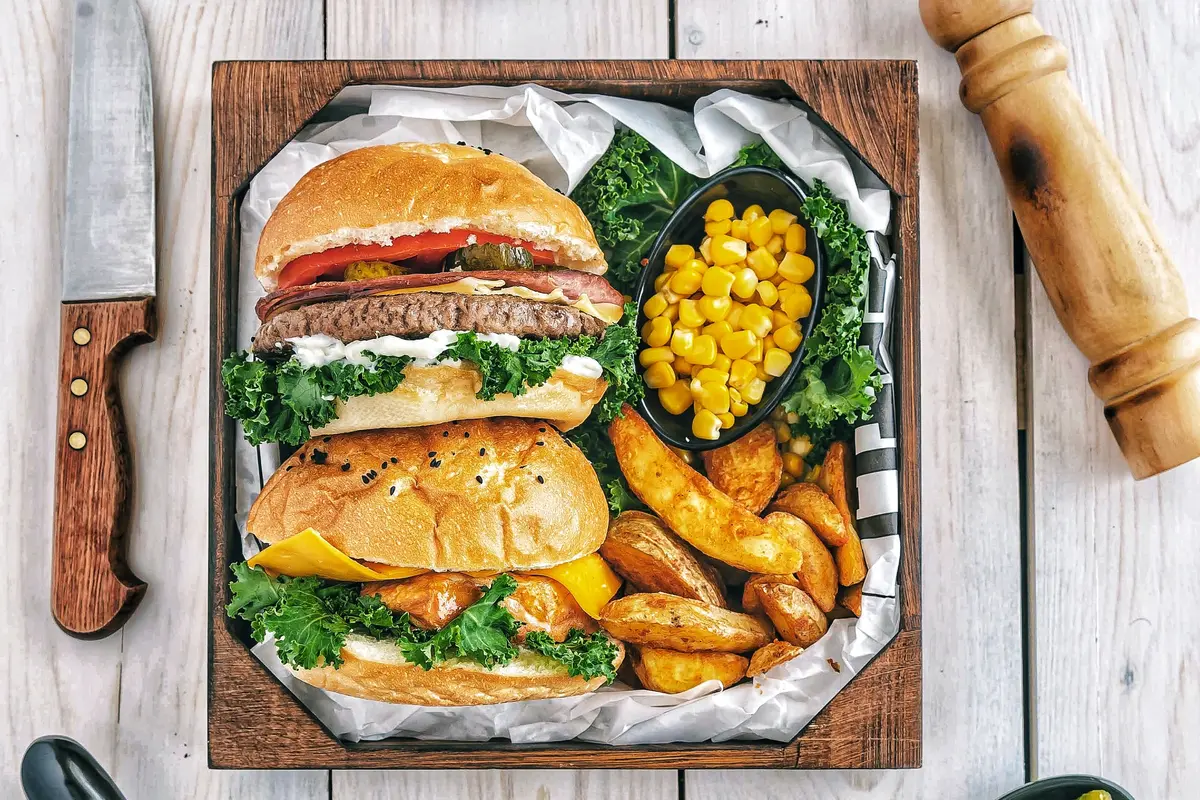 makan burger