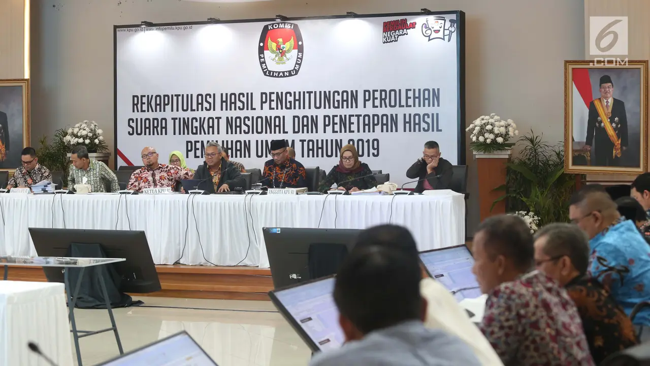KPU Rekap Hasil Penghitungan Suara dari Papua Barat dan DKI Jakarta