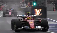 Debut Lewis Hamilton untuk Ferrari dalam balapan dramatis GP Australia 2025 di Albert Park, Minggu (16-3-2025). (Bola.com/formula1.com)