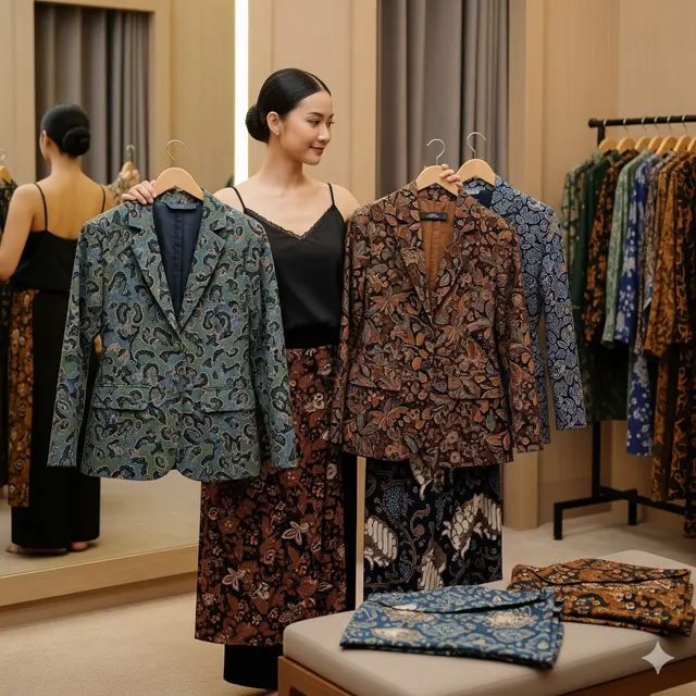 Tips Mix & Match Baju Batik Kantoran