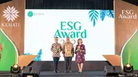 BRI meraih penghargaan ESG Award 2023 dari KEHATI. (Foto: Istimewa)