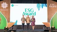 BRI meraih penghargaan ESG Award 2023 dari KEHATI. (Foto: Istimewa)