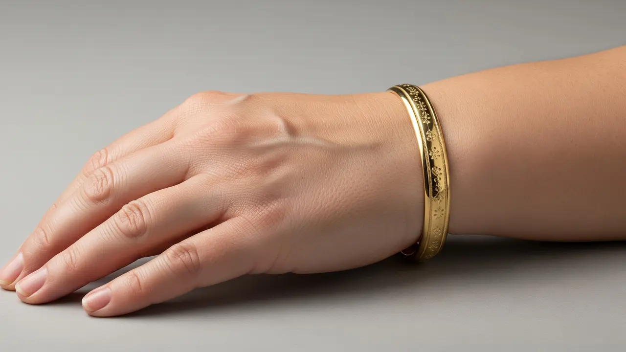 Model Gelang Emas Klasik untuk Tangan Besar/Ilustrasi Gemini AI