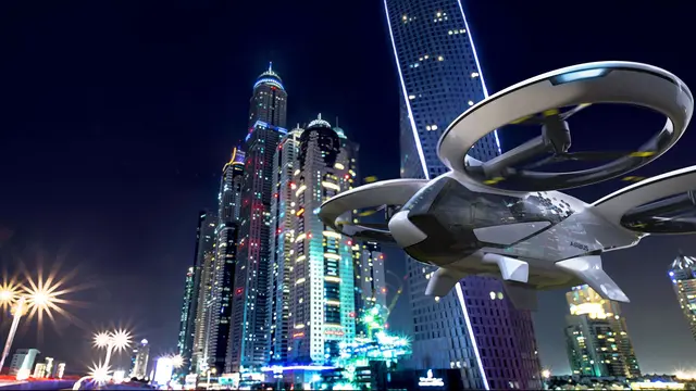 Airbus memamerkan inovasi terbaru yakni taksi terbang yang bernama eVTOL. (Foto: airbus.com)
