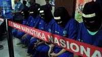 Tahanan BNN yang kembali ditangkap setelah kabur dari ruang tahanan BNN di Cawang, Jakarta Timur (Liputan6.com/Andrian Martinus Tunay)