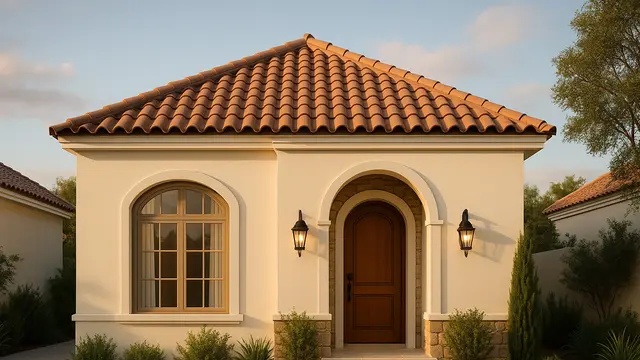 Model Rumah Type 36 Gaya Mediterania 1 Lantai