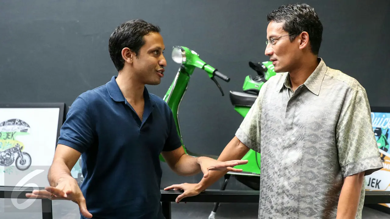 20160301-Bertemu Nadiem Makarim, Sandiago Uno Naik Gojek 