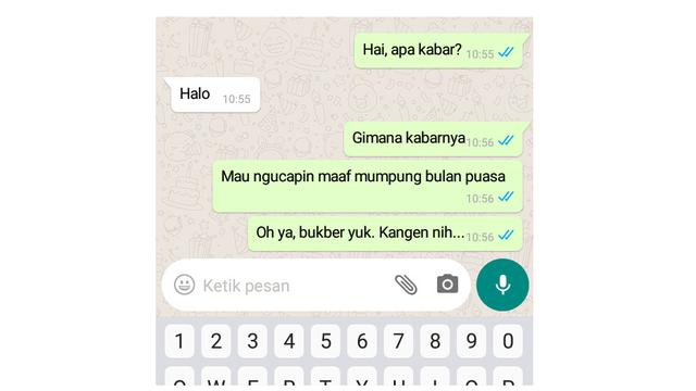 6 Chat Mantan Ngajak Buka Bersama Ini Bikin Baper
