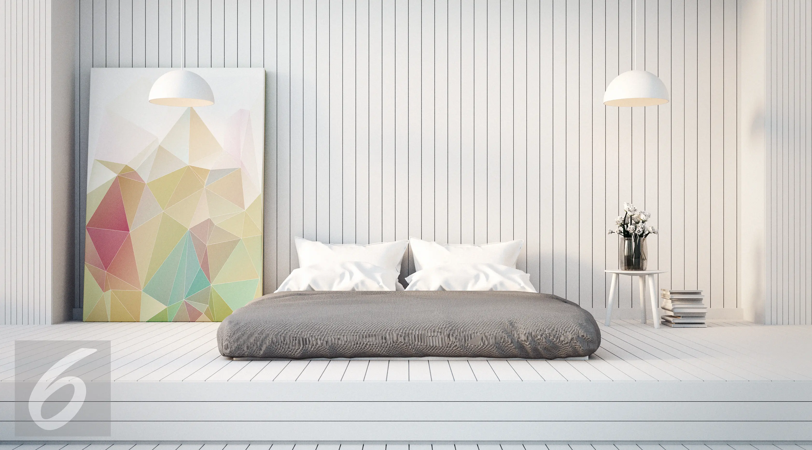 ilustrasi foto stylish bed room/ kamar tidur (iStockphoto)