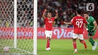Sementara tiga gol balasan dari Liga Indonesia All Star dicetak oleh Rico Simanjuntak, Rizky Dwi dan Eksel Runtukahu. (Liputan6.com/Helmi Fithriansyah)