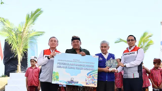 Solusi Atasi Sampah Perairan, Komisari Utama Pertamina Resmikan Penggunaan Kapal "Autonomous Trash Skimmer" di Pesisir Bali