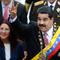 Presiden Venezuela Nicolas Maduro dan istrinya Cilia Flores (AFP Photo/Federico Parra)