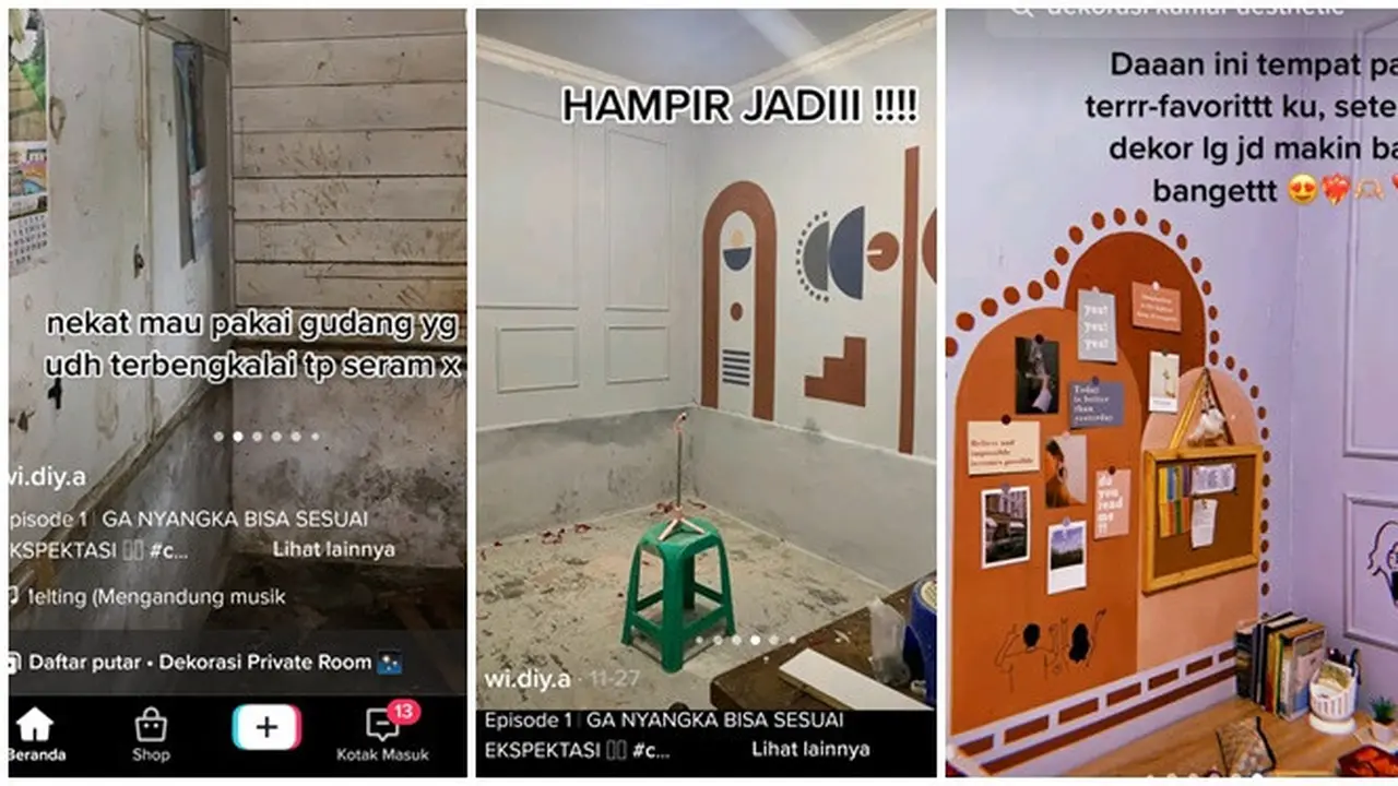 Wanita Ini Ubah Gudang Menjadi Kamar, Penampakan Estetiknya Bikin Takjub