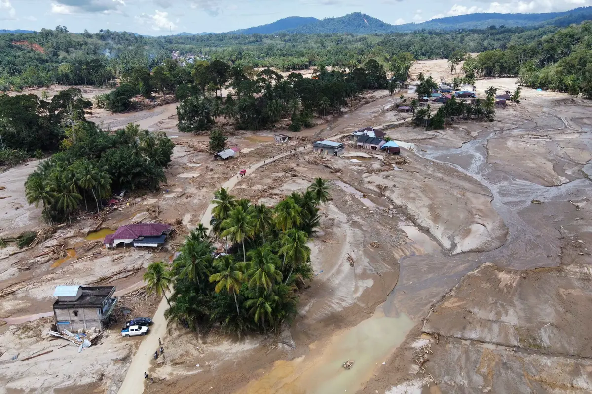 Terdampak Bencana Banjir dan Longsor, Wilayah Batang Toru Tapanuli Selatan Nyaris Rata dengan Tanah