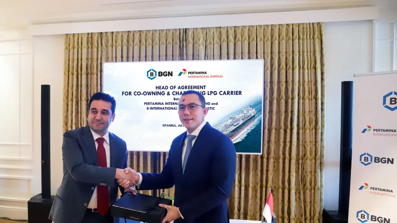 PT Pertamina International Shipping (PIS) kembali menandatangani kerja sama dengan mitra global untuk menambah armada kapal tanker LPG raksasa (VLGC). (Foto: Pertamina International Shipping).