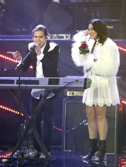 Aaliyah Massaid dan Dul Jaelani (Bambang E Ros/Fimela.com)