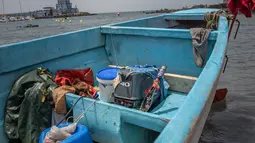 Menurut Palang Merah, yang stafnya mewawancarai para migran, perahu tersebut meninggalkan pantai Senegal delapan hari sebelumnya. (Handout / SPANISH RED CROSS / AFP)