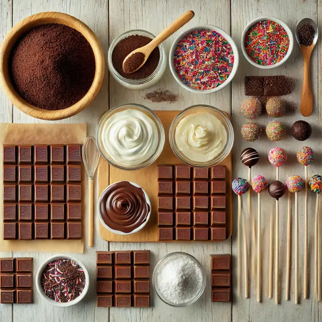 Bahan-Bahan Cake Pop Cokelat