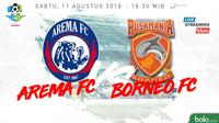 Liga 1 2018 Arema FC Vs Pusamania Borneo FC (Bola.com/Adreanus Titus)