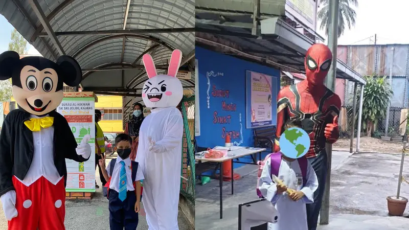 Kreatif, 7 Potret Maskot Untuk Sambut Anak Sekolah di Malaysia