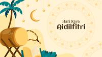 Ilustrasi Idulfitri, Lebaran. (Image by Freepik)