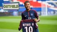 Bintang asal Brasil, Neymar, resmi berseragam PSG. (AFP). 