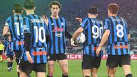 Momen Atalanta menahan imbang Lazio di leg 1 semifinal Coppa Italia 2025/2026. (X/Atalanta)