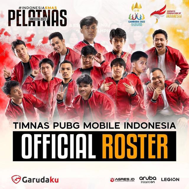 Timnas PUBG Mobile Indonesia di SEA Games 2023 Kamboja (PBESI)