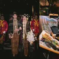 Intip asal muasal live wedding painting jadi viral di pernikahan Al Ghazali-Alyssa Daguise (@alghazali7)