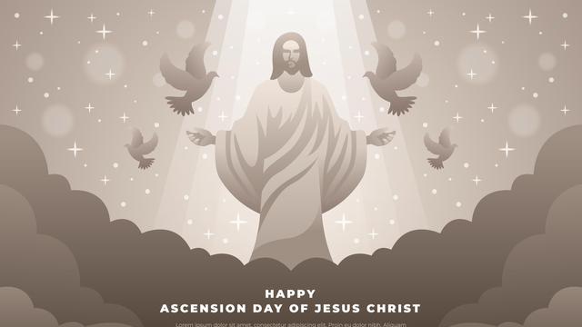 Ilustrasi kenaikan Isa Almasih