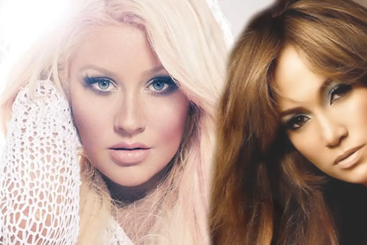 Jennifer Lopez dan Christina Aguilera 