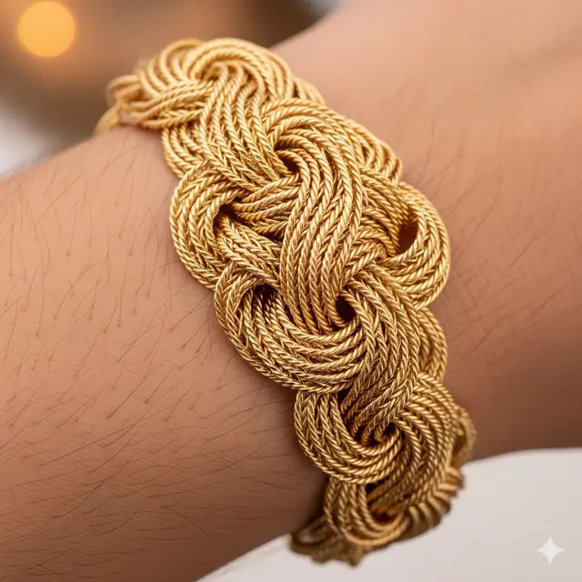 Bangle Anyaman 3D