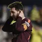 Warganet mencibir Lionel Messi karena tidak mendapatkan peran untuk berbicara seperti bintang lainnya. (AFP/Jose Jordan)