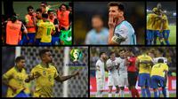 Foto-foto duel Brasil versus Argentina pada semifinal Copa America 2019. (AFP/Bola.com)