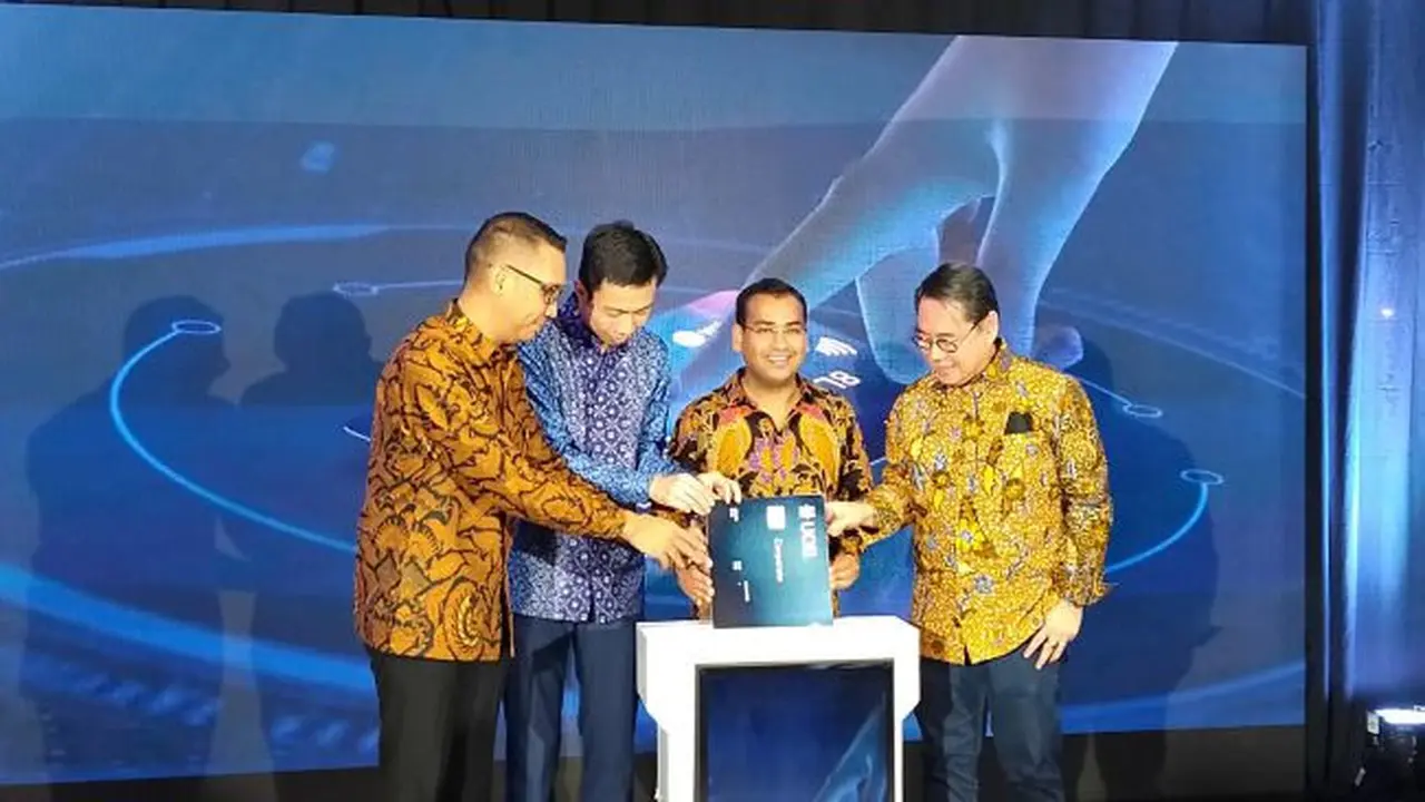 Peluncuran kartu kredit korporat oleh UOB Indonesia, Visa dan Volopay, Selasa (21/3/2023). (Foto: Liputan6.com/Elga N)