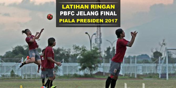 Latihan Ringan Pusamania Borneo FC Jelang Final Piala Presiden 2017 Melawan Arema FC