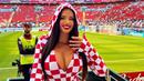 <p>Mantan Miss Kroasia dikecam warga lokal karena penampilannya saat nonton Piala Dunia Qatar 2022.</p>