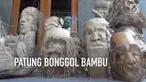 Agus, manfaatkan bonggol bambu yang terbuang sia-sia menjadi ukiran dan patung unik