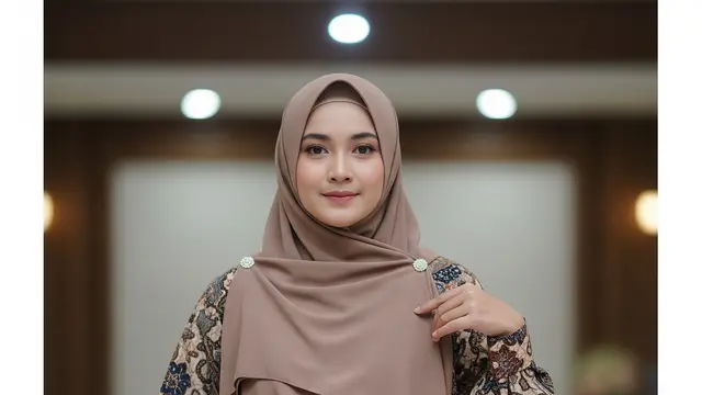 Model Gamis Batik untuk Seragam Pengajian