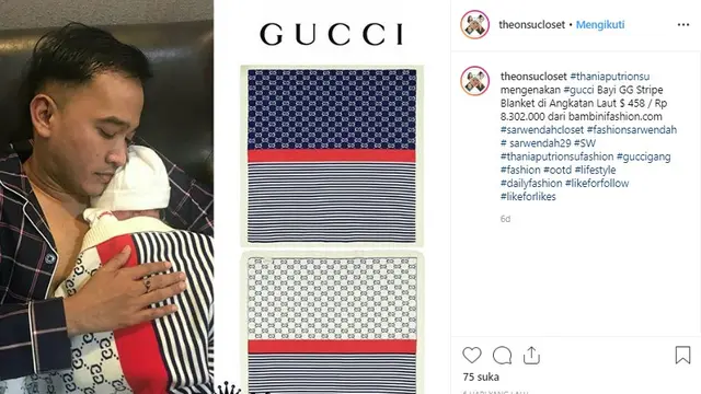 Meski Baru Lahir, Putri Ruben Onsu Ini Sudah Kenakan Barang-Barang Branded