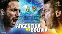 Argentina vs Bolivia (Liputan6.com/Abdillah)