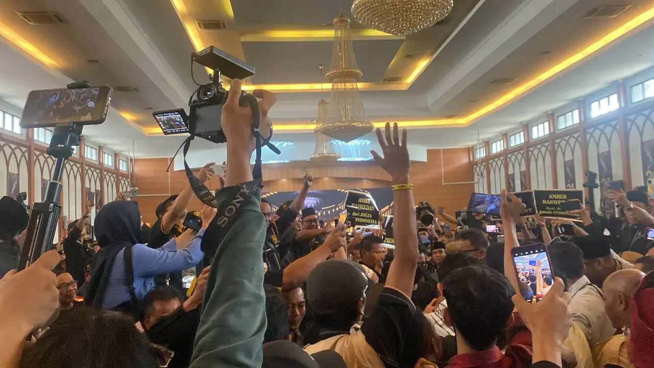 Suasana di Rakernas Partai Ummat di Asrama Haji, Pondok Gede, Jakarta Timur.