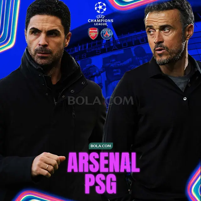 Liga Champions - Arsenal Vs PSG - Duel Pelatih: Mikel Arteta Vs Luis Enrique